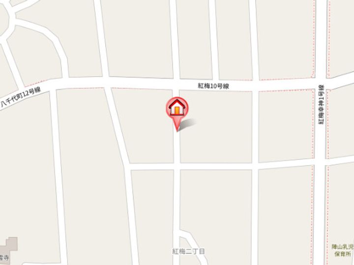 福岡県北九州市八幡西区紅梅2丁目(マンション)の賃貸物件203の地図
