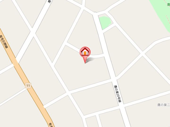 福岡県北九州市八幡西区鷹の巣2丁目(アパート)の賃貸物件201の地図