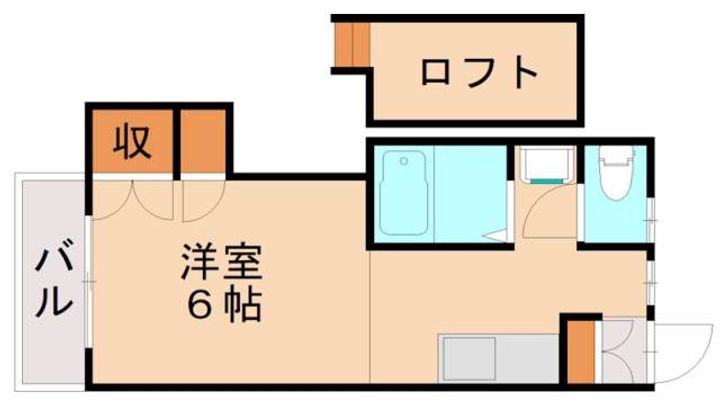 福岡県北九州市八幡西区東折尾町(アパート)の賃貸物件105の間取り