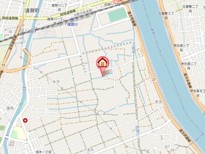 福岡県遠賀郡遠賀町大字木守(アパート)の賃貸物件105の地図