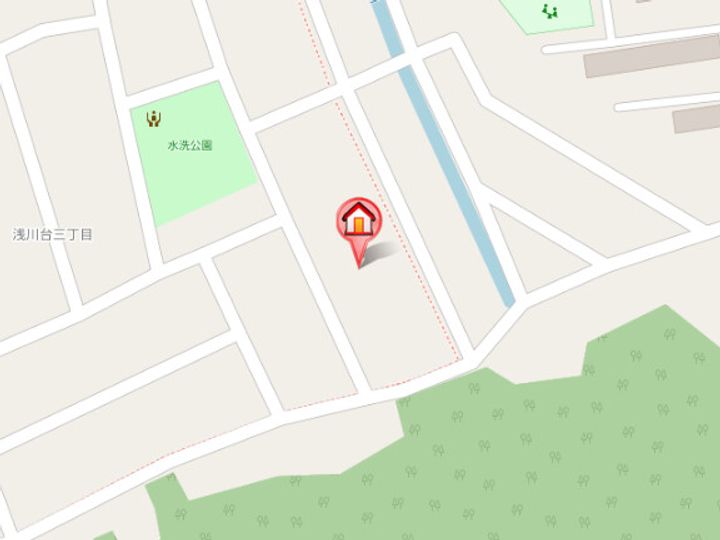 福岡県北九州市八幡西区浅川台3丁目(アパート)の賃貸物件202の地図