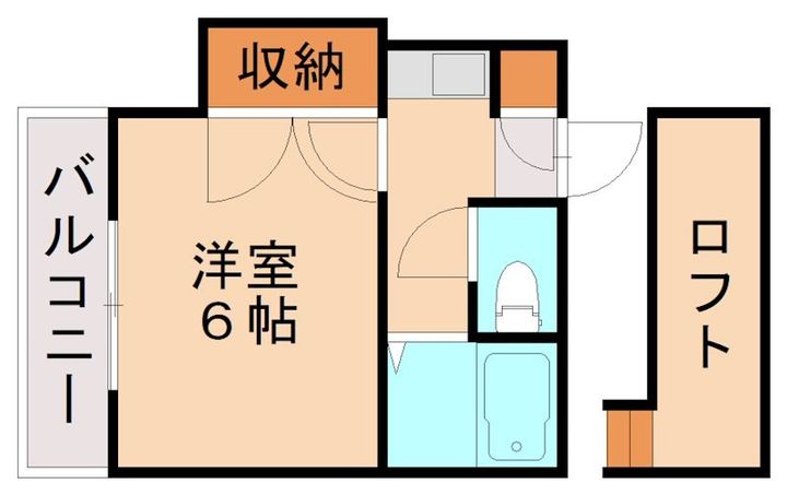 福岡県北九州市八幡西区皇后崎町(アパート)の賃貸物件201の間取り