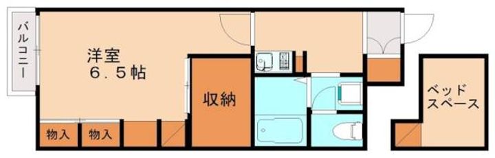 福岡県北九州市八幡西区本城東6丁目(アパート)の賃貸物件105の間取り