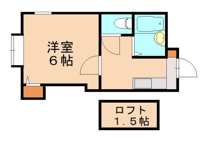 福岡県北九州市八幡西区則松5丁目(アパート)の賃貸物件204の間取り