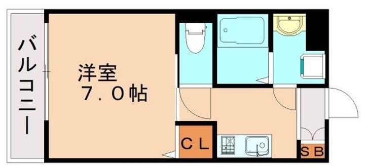 福岡県北九州市八幡西区相生町(マンション)の賃貸物件の間取り