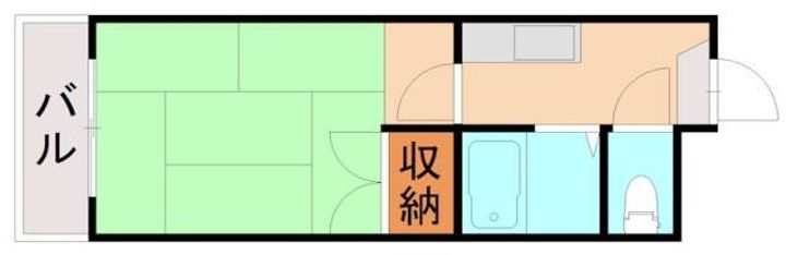 福岡県北九州市八幡西区陣山3丁目(マンション)の賃貸物件306の間取り