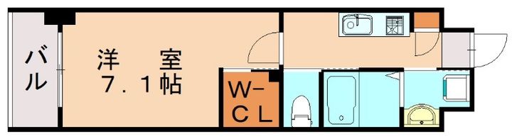 福岡県北九州市八幡西区西神原町(マンション)の賃貸物件207の間取り