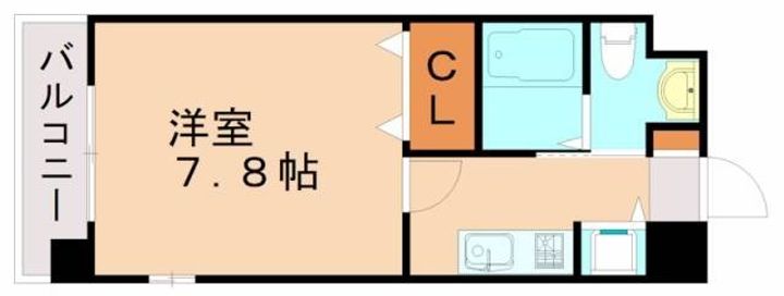 福岡県北九州市八幡西区大浦1丁目(マンション)の賃貸物件208の間取り