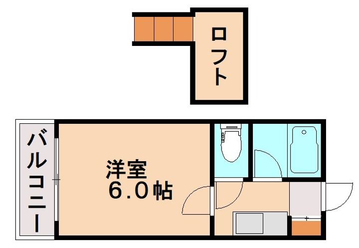 福岡県北九州市八幡西区日吉台2丁目(マンション)の賃貸物件203の間取り