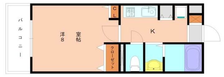 福岡県福岡市東区大字上和白(マンション)の賃貸物件208の間取り