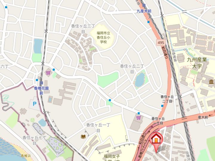 アーデンハイム香椎206の地図