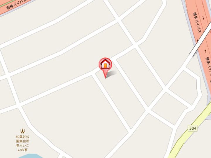 福岡県福岡市東区松香台1丁目(アパート)の賃貸物件105の地図