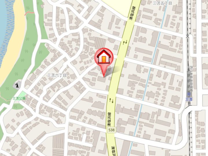 福岡県福岡市東区三苫6丁目の賃貸マンションの地図