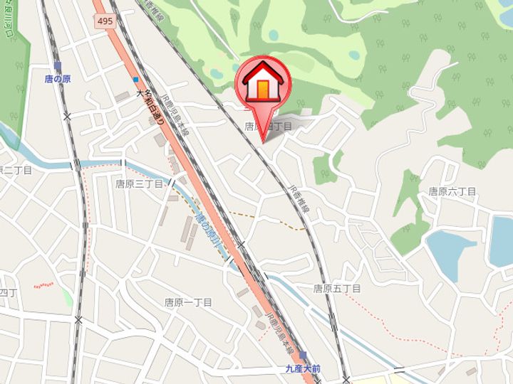 オーナハイツⅡの地図