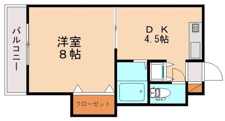冨士コーポラス2406の間取り