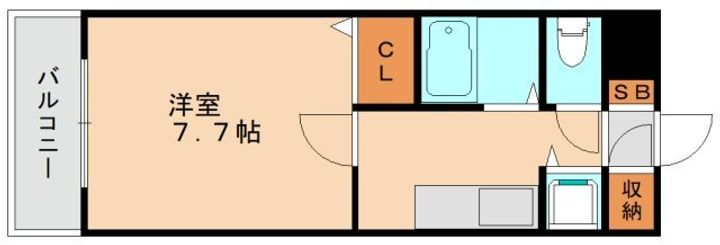 福岡県福岡市東区松香台1丁目(マンション)の賃貸物件408の間取り