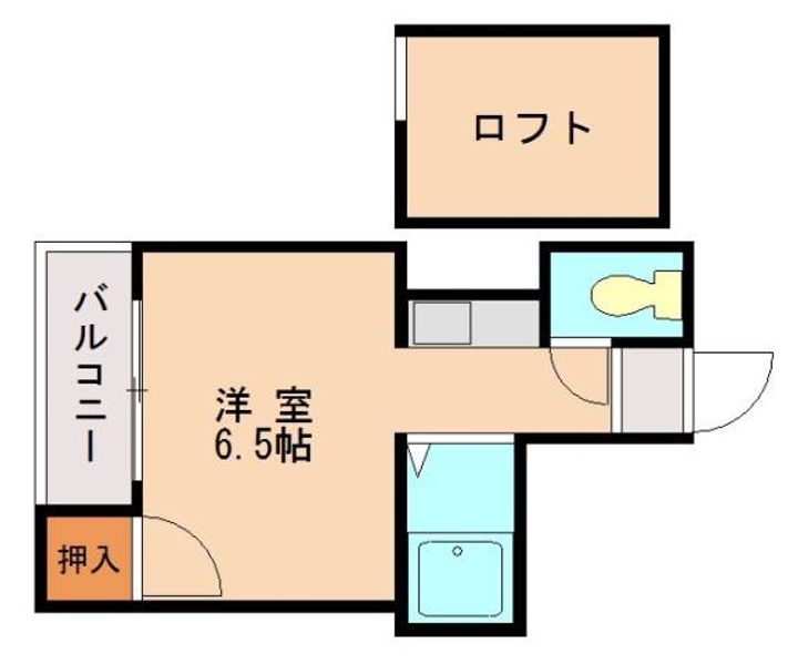 福岡県福岡市東区下原4丁目(アパート)の賃貸物件203の間取り