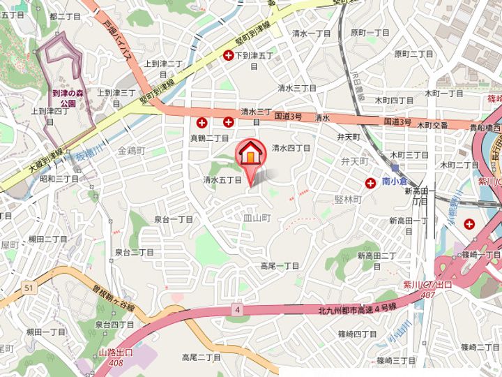 光ハイツの地図