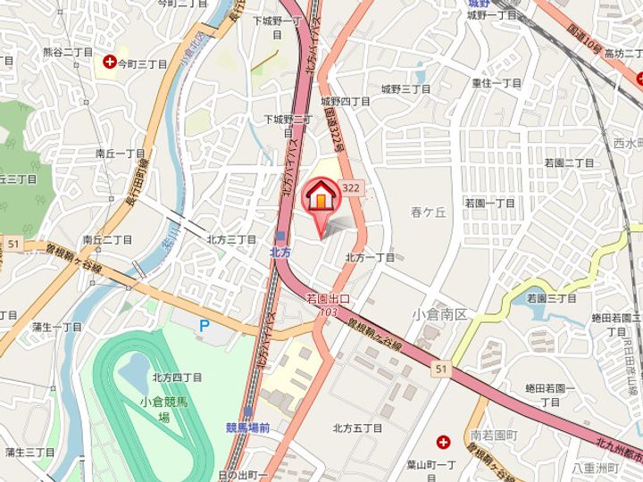 朝日プラザ小倉南704の地図