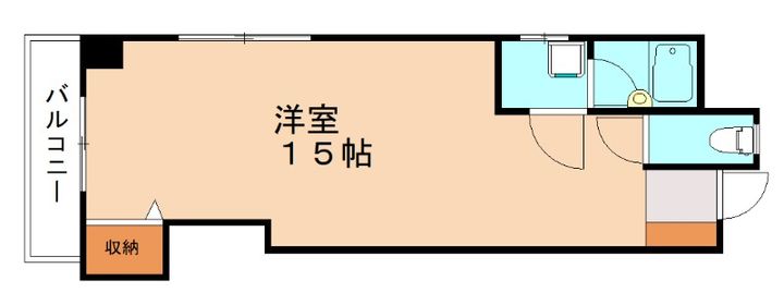 福岡県北九州市小倉北区三萩野2丁目(マンション)の賃貸物件501の間取り