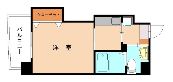 福岡県北九州市小倉北区古船場町(マンション)の賃貸物件303の間取り