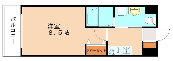 福岡県北九州市小倉南区北方2丁目(マンション)の賃貸物件302の間取り