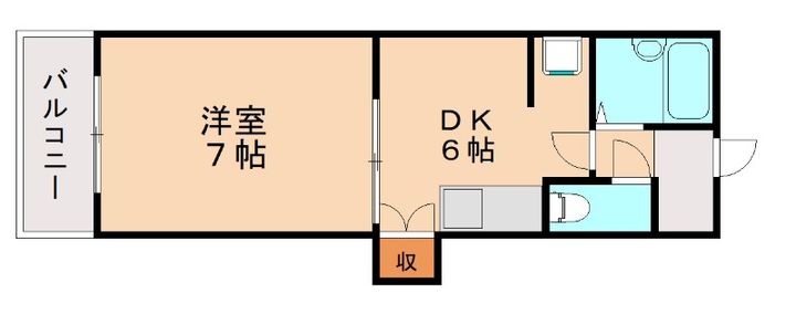 福岡県北九州市小倉北区黄金2丁目(マンション)の賃貸物件507の間取り
