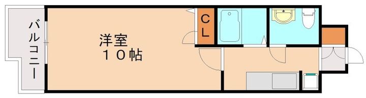 福岡県北九州市小倉北区竪町2丁目(マンション)の賃貸物件807の間取り