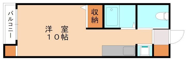 福岡県北九州市小倉北区白銀2丁目(マンション)の賃貸物件405の間取り