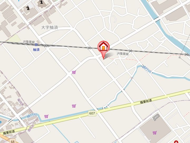 福岡県糟屋郡粕屋町大字仲原(マンション)の賃貸物件101の地図