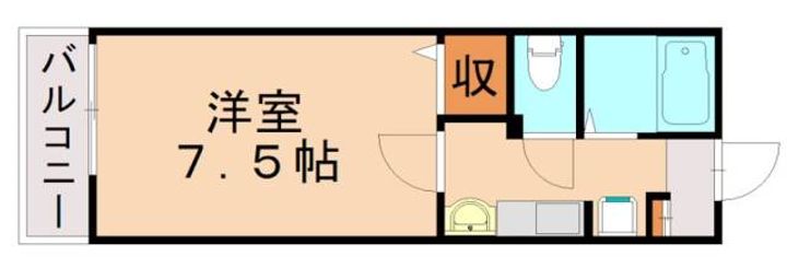 福岡県大野城市筒井3丁目(アパート)の賃貸物件208の間取り