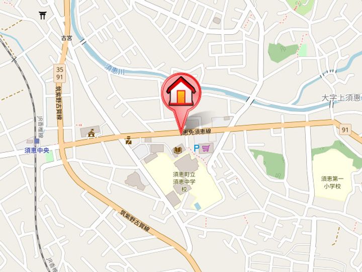 ファミール須恵201の地図