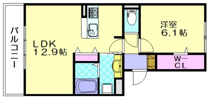 ラ・ルーチェ・ミツキ202の間取り