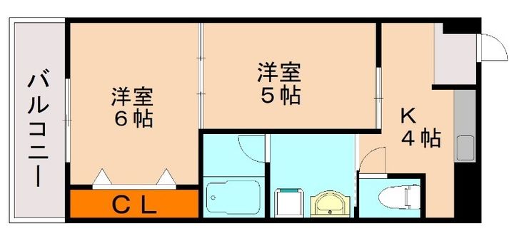 福岡県大野城市仲畑1丁目(マンション)の賃貸物件306の間取り