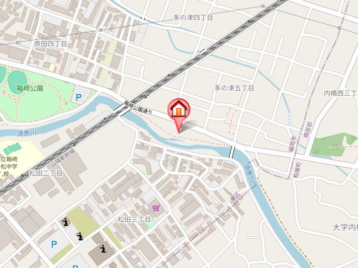 福岡県福岡市東区多の津5丁目(マンション)の賃貸物件703の地図