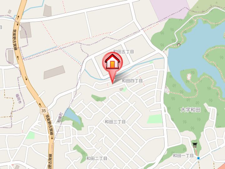 福岡県糟屋郡篠栗町和田4丁目(アパート)の賃貸物件2の地図
