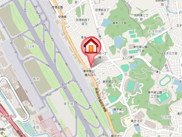 アクシス東平尾Ⅱ411の地図