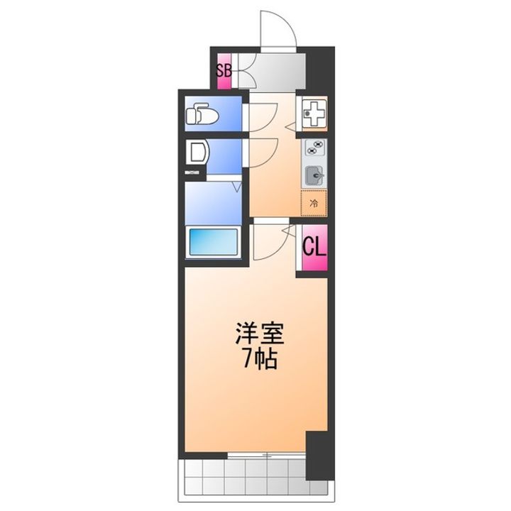 Alivis堺浜寺の間取り