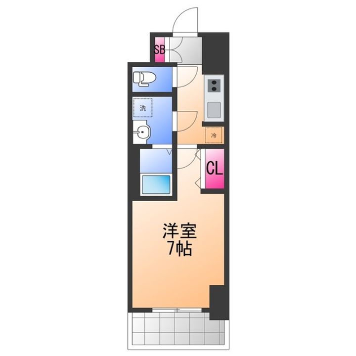 S−RESIDENCE堺浜寺axialの間取り