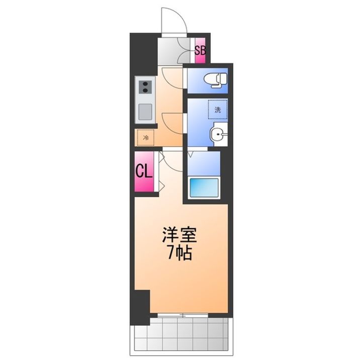 S−RESIDENCE堺浜寺axialの間取り
