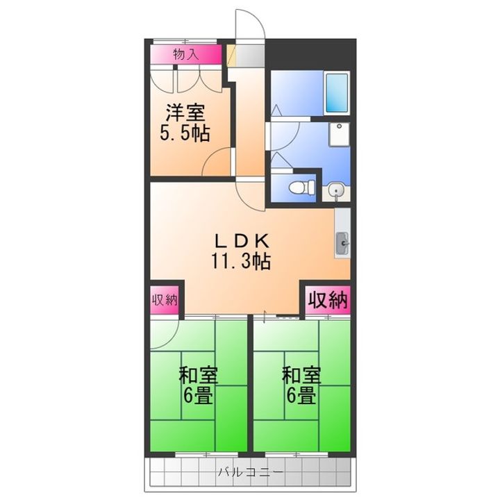 メゾンドール河野の間取り