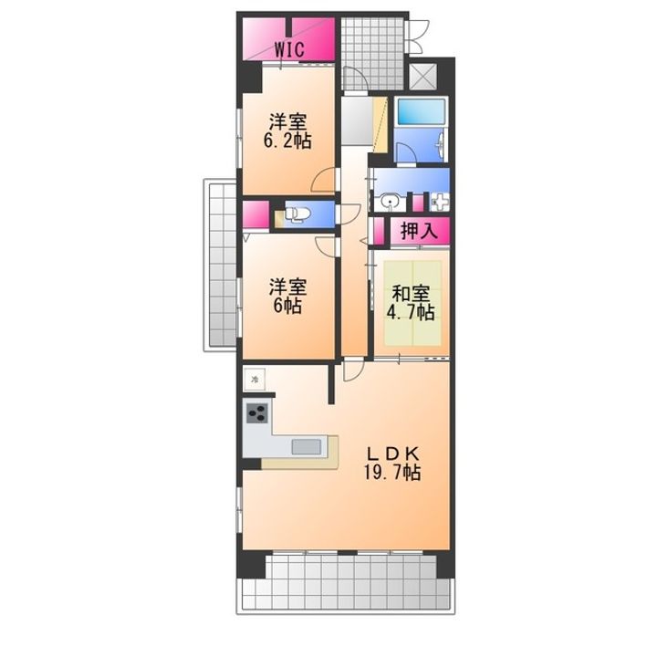 インペリアル鳳の間取り