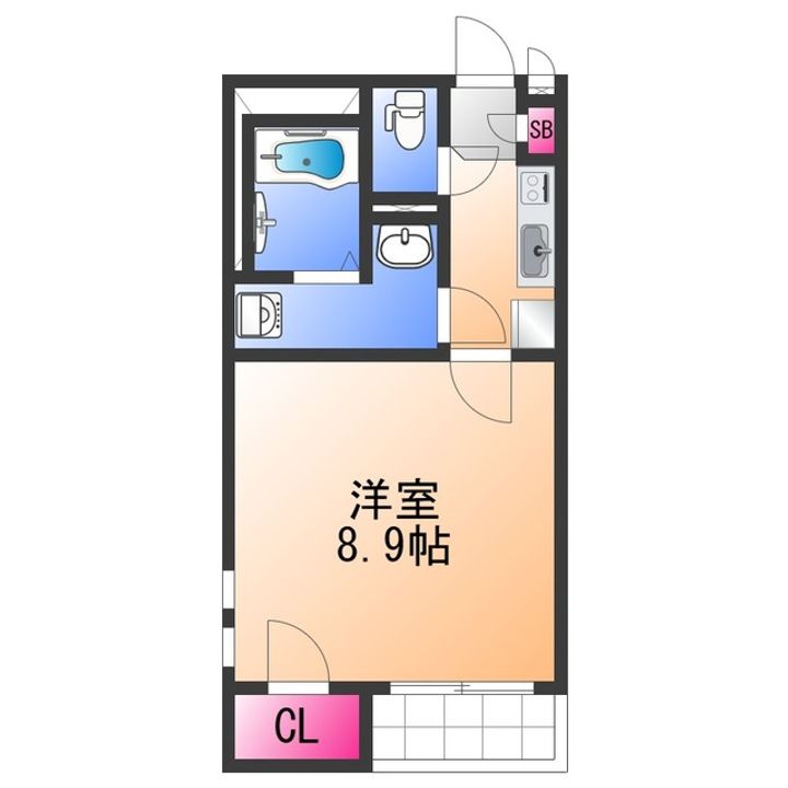 クレイノマイベイサイド8843の間取り