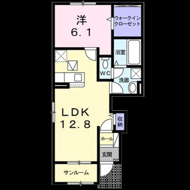 ソレアードⅢの間取り