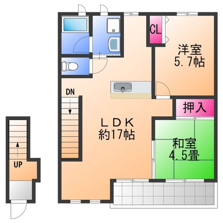 コウジィコート Ⅰ番館の間取り