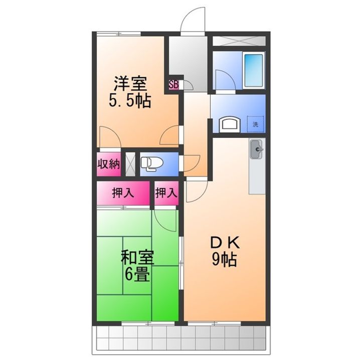 P&Kマンションの間取り