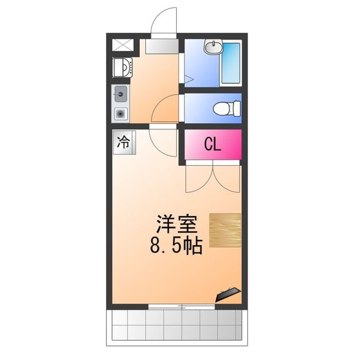 レオパレスSMILEの間取り