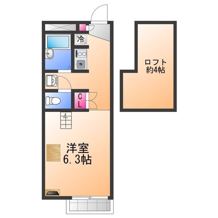 レオパレス和泉アベニールの間取り