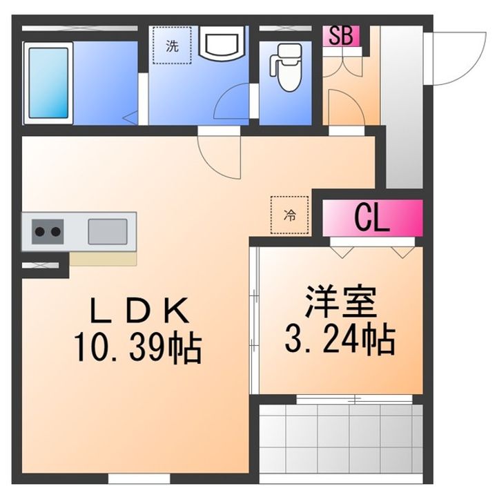 F+style羽衣5号館の間取り