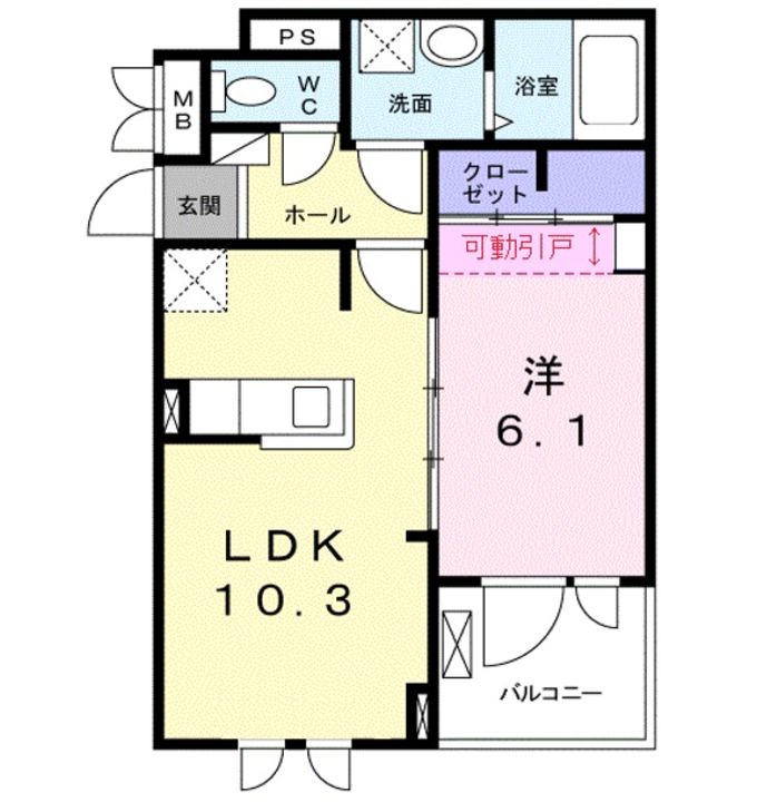 カーサ りんくう・Mの間取り